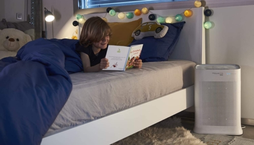 Rowenta Pure Air Genius Connect en dormitorio