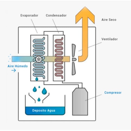 Cómo funciona el deshumidificador