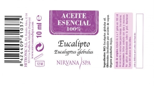 Etiqueta de aceite esencial