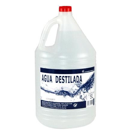 Botella de agua destilada